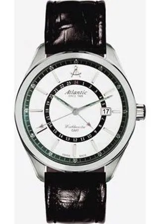 Швейцарские наручные  мужские часы Atlantic 53752.41.21. Коллекция Worldmaster