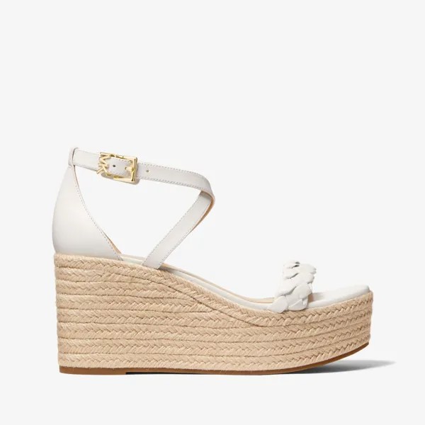 Босоножки Michael Michael Kors Serena Leather Wedge, белый