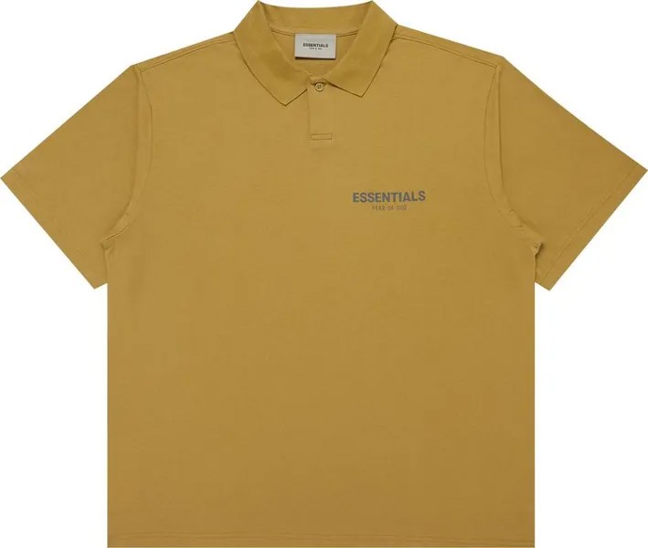 Футболка Fear of God Essentials Short-Sleeve Polo 'Amber', желтый