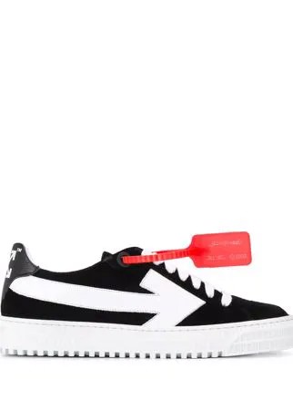 Off-White кеды с логотипом
