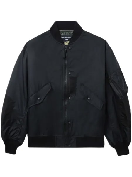 Comme des Garçons Homme бомбер на молнии, черный