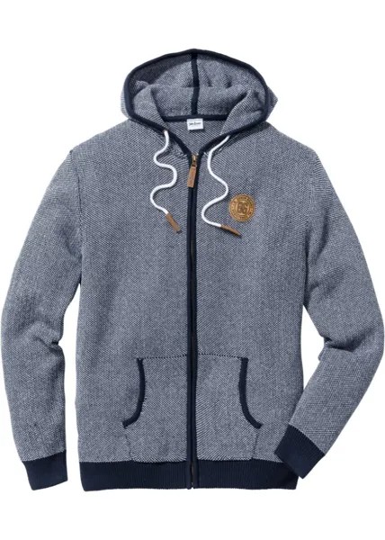 Кардиган с контрастами John Baner Jeanswear, синий