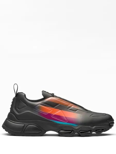 Prada Collision Cross low-top sneakers, синий