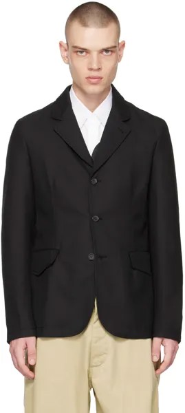 Черный пиджак с зубчатыми лацканами Comme des Garçons