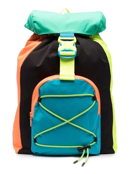 Stella McCartney Kids рюкзак в стиле колор-блок с карманами