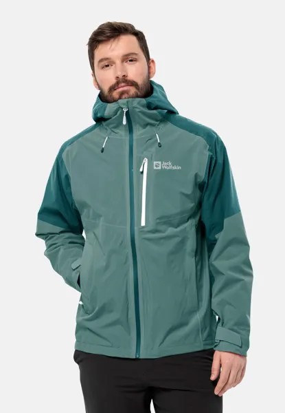 Дождевик/водоотталкивающая куртка EAGLE PEAK Jack Wolfskin, цвет jade green