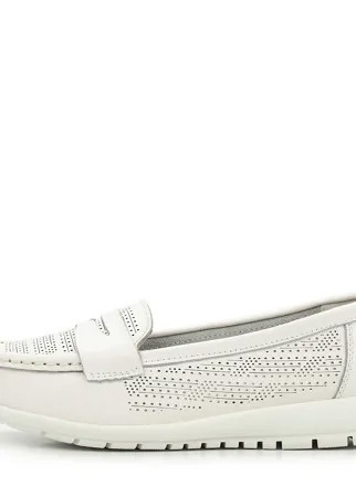 Мокасины женские ZENDEN comfort 12-01WA-055V белые 40 RU