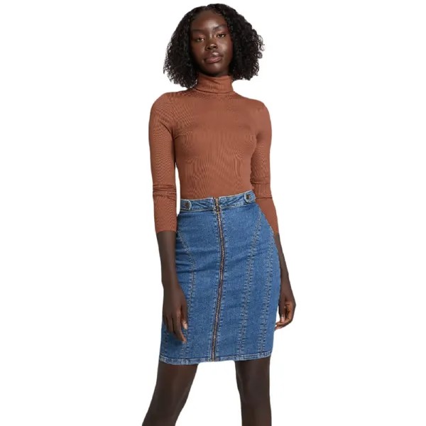 Водолазка Guess Factory Eco Farren, красно-коричневый