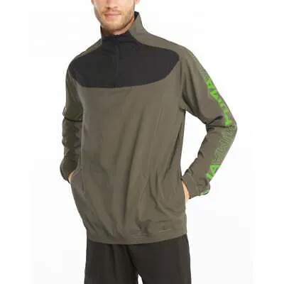 Свитер мужской зеленый Puma Woven Training Quarter Zip 520902-44