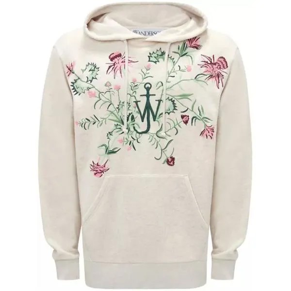 Футболка hoodie x pol anglada beige J.W. Anderson, серый