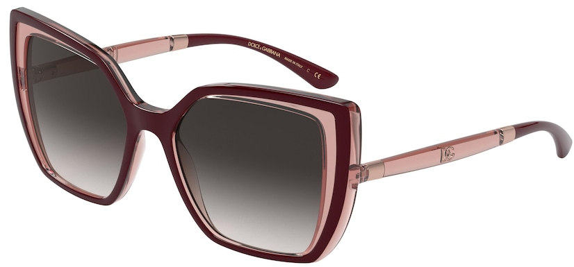 Солнцезащитные очки женские DOLCE&GABBANA 0DG6138 / 55 32478G, бордовый