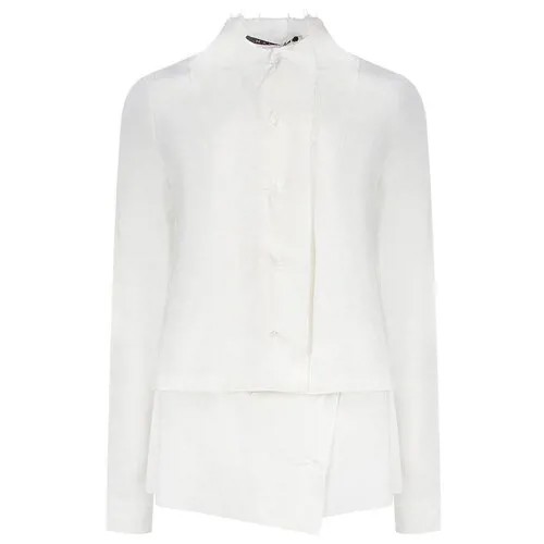 Рубашка  Malloni, повседневный стиль, размер 44, белый
