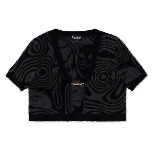 Футболка RIPNDIP Hypnotic Open Front Crop Top Black