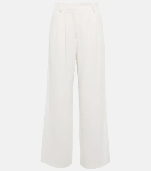 Укороченные брюки с завышенной талией и складками ETRO, белый