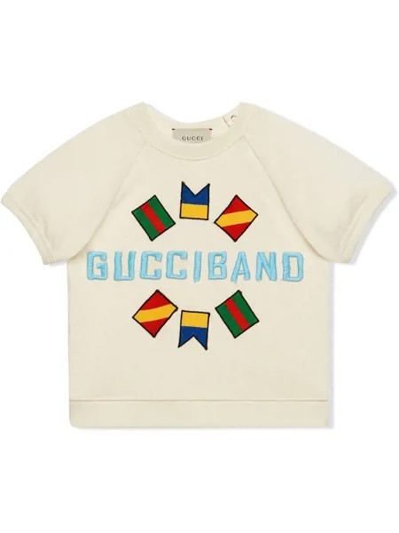 Gucci Kids футболка с логотипом