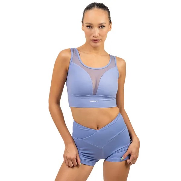 Спортивный топ Nebbia Mesh Performance Medium Support, фиолетовый