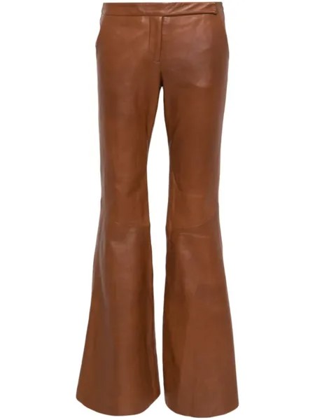 Кожаные брюки Sleek Statement Dorothee Schumacher, коричневый