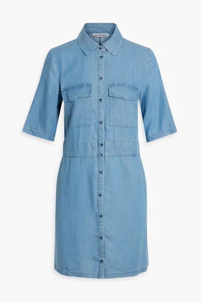 Платье-рубашка мини Finley из лиоцелла и шамбре WALTER BAKER, синий