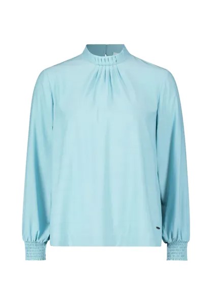 Блузка с длинными рукавами, однотонная BETTY & CO, синий