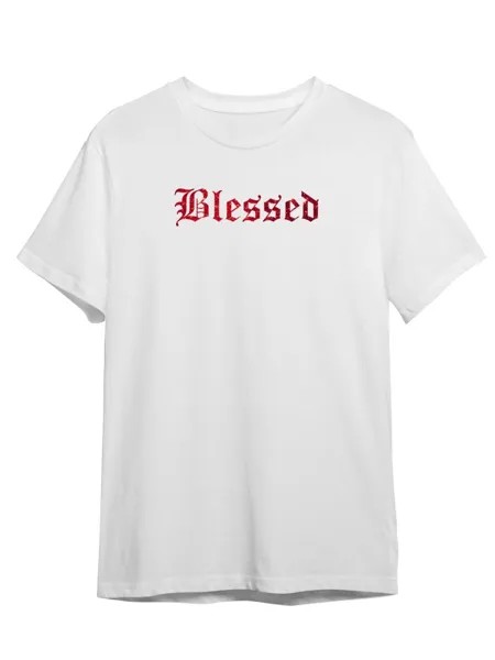 Футболка унисекс Каждому Своё Blessed/Готика STGO3GR белая 2XL