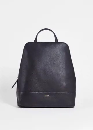 Черный кожаный рюкзак с верхней ручкой Paul Costelloe