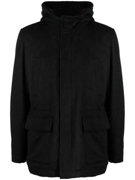 Corneliani куртка с капюшоном, черный