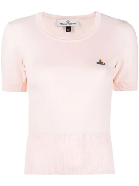 Vivienne Westwood трикотажный топ с вышитым логотипом Orb