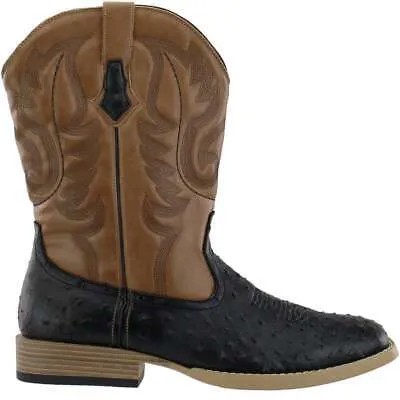 Мужские черные повседневные ботинки Roper Bumps Square Toe Cowboy 09-020-1900-0050