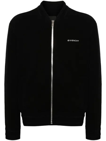 Givenchy шерстяной бомбер с логотипом 4G, черный