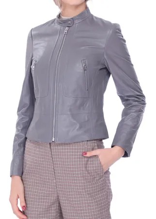 Кожаная куртка женская LUSIO AF18-050004 фиолетовая S