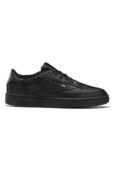 Низкопрофильные кожаные спортивные туфли Club C 85, черные Reebok, черный