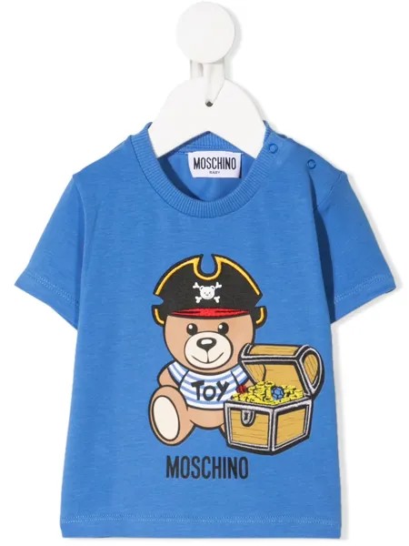 Moschino Kids футболка с принтом Teddy Bear