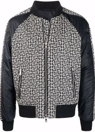 Balmain бомбер с монограммой