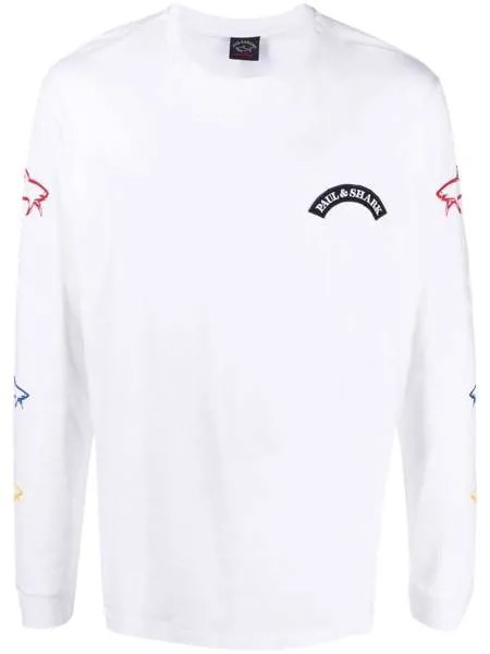 Paul & Shark logo-patch long-sleeve T-shirt