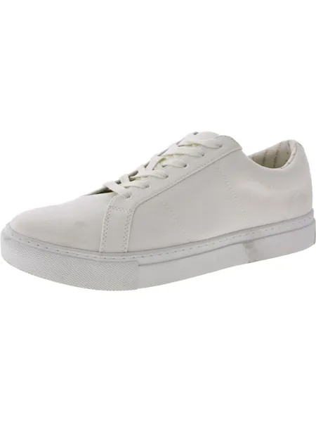 Мужские кожаные повседневные и модные кроссовки Royale на шнуровке Greats, цвет White Canvas