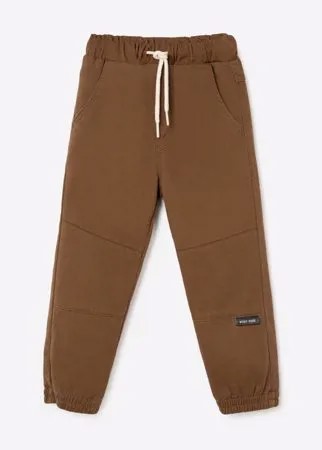 Коричневые утеплённые брюки Jogger для мальчика Gloria Jeans