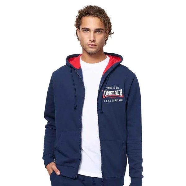 Толстовка Lonsdale Lintmill Full Zip, синий