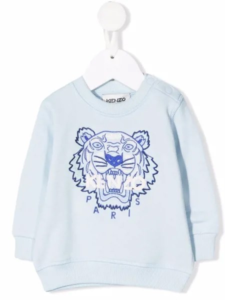 Kenzo Kids толстовка из органического хлопка с вышитым логотипом
