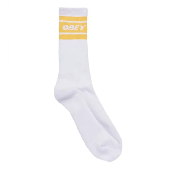 Носки OBEY Cooper 2 Socks White / Mellow Yellow 2020
