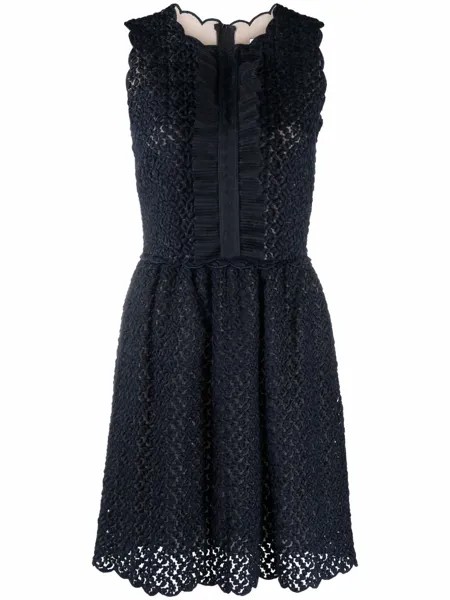 Valentino Pre-Owned платье с вышивкой 2000-х годов