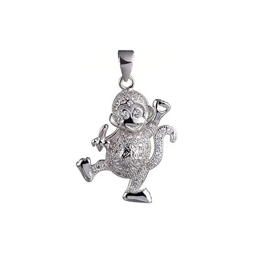 Подвеска с фианитами из серебра MK001-001-WG JV