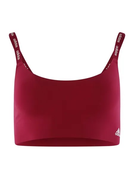 Бюстгальтер без косточек Adidas SCOOP LOUNGE BRA, бордо