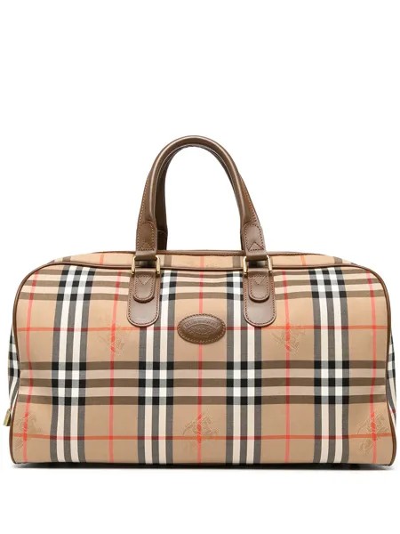 Burberry Pre-Owned сумка Boston 1990-х годов в клетку House Check