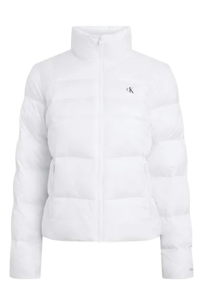 Стеганая зимняя куртка с высоким воротником Calvin Klein Jeans, белый