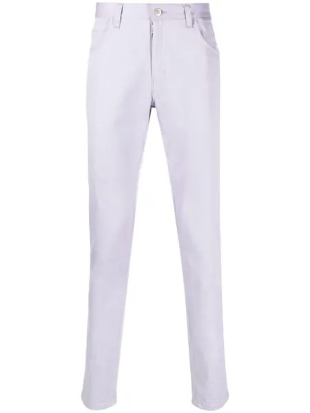 Maison Margiela джинсы Memory Of узкого кроя, фиолетовый