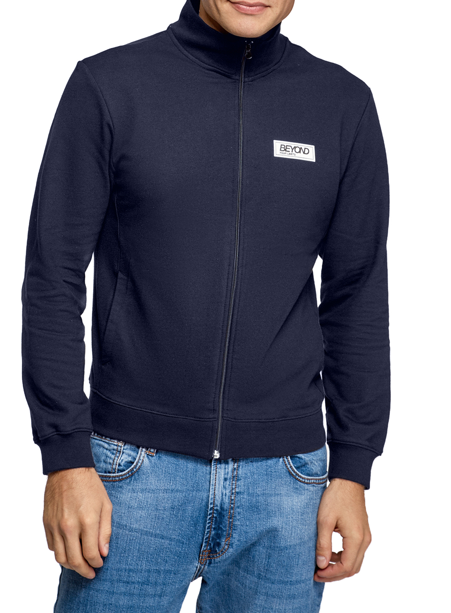 Олимпийка мужская oodji 5L125006I-1 синяя 2XL
