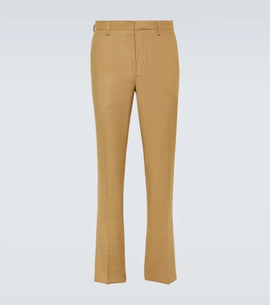 Patrino прямые брюки со средней посадкой Dries Van Noten, коричневый