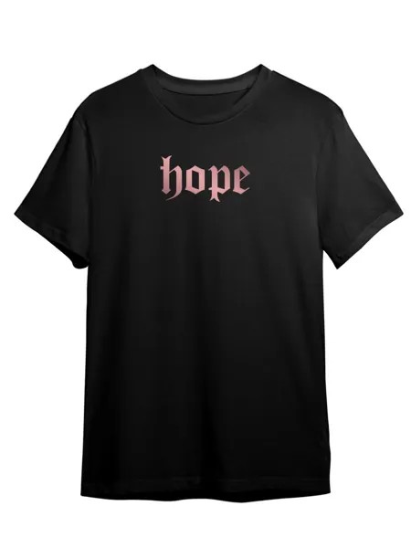 Футболка унисекс Каждому Своё Hope/Надежда/Готика STGO2ZP черная 5XL