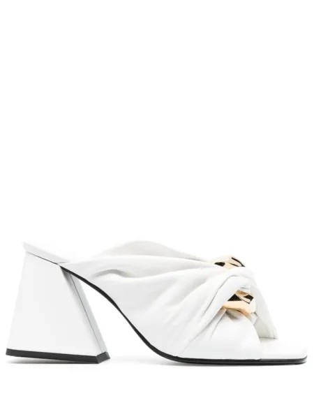 JW Anderson мюли Chain Twist, белый