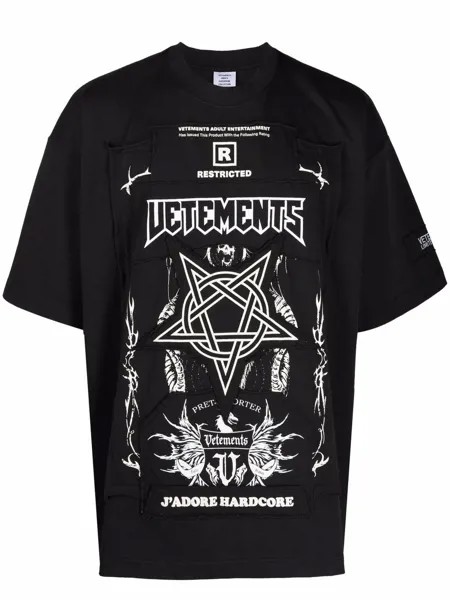 VETEMENTS футболка J'adore Hardcore